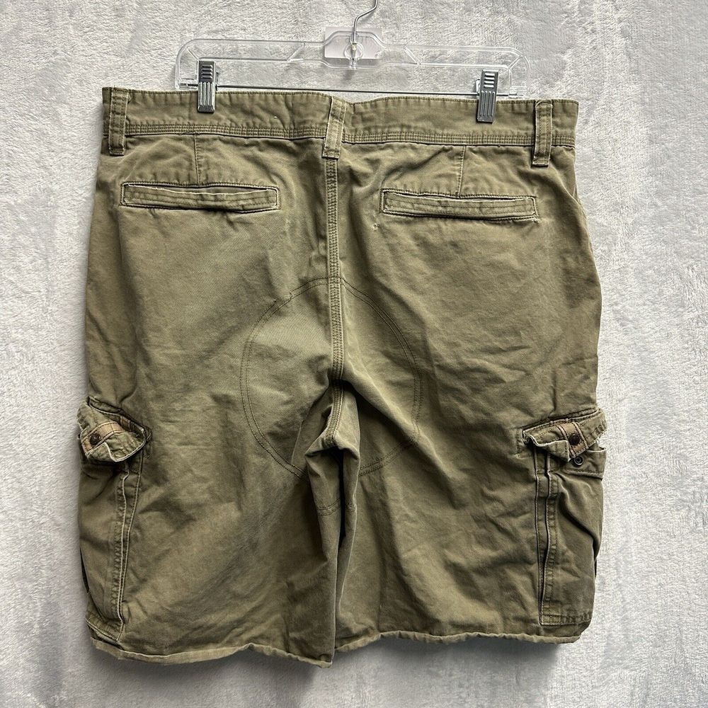 Vintage Y2K Old Navy Army Green Cargo Shorts Loose Men’s Size 36 - Picture 12 of 13